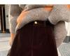 2025 Gold Velvet High Waist A-line Bootcut Shorts for Petite Sizes