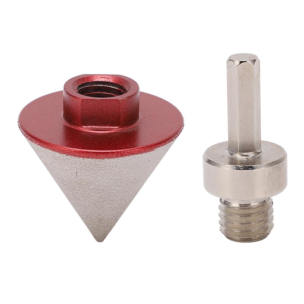 48-миллиметровая алмазная фаскоснимательная фреза с конвертером, коническая фаскоснимательная фреза с углом 60 градусов для мраморного стекла