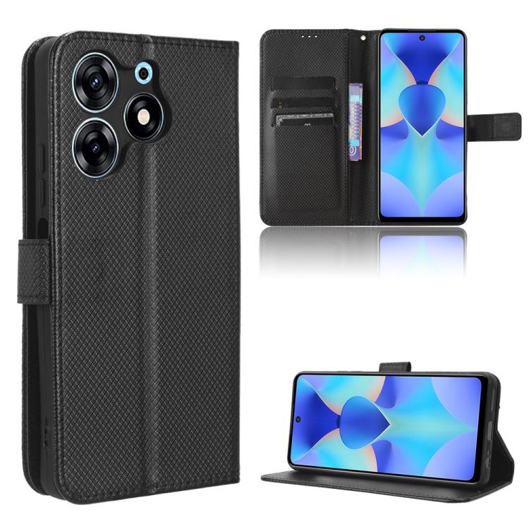 Для Tecno Spark 10 Pro / K17 кожаный чехол для телефона с ромбовидной текстурой