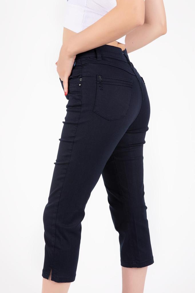 Женские модные шорты большого размера и бермуды Bonita 163 Kmr, капри с 5 карманами и разрезами на штанинах