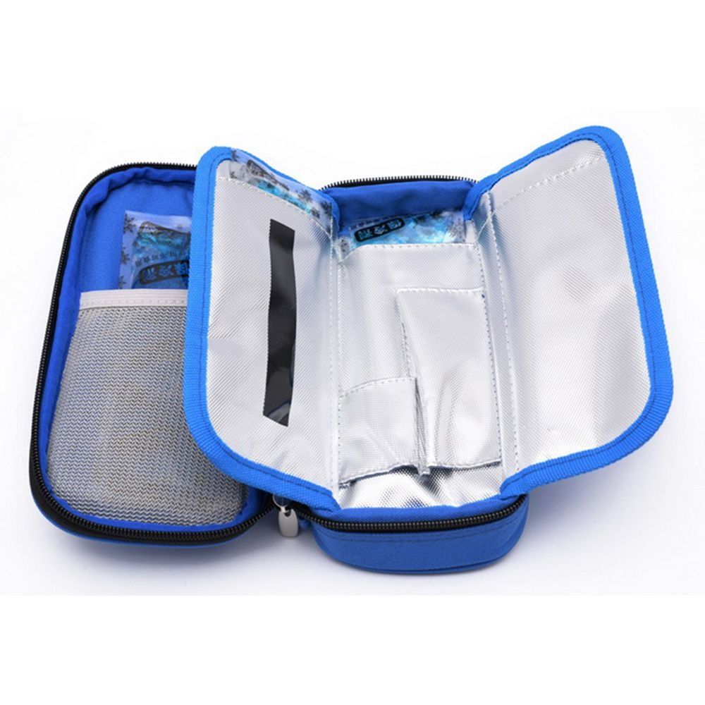 Oxford Without Gel Diabetic Pocket Pill Protector Medicla Cooler Travel Case Insulin Cooling Bag