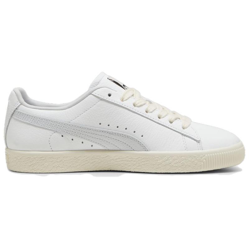 PUMA Unisex White Clyde Low Top Sneakers 398703-02