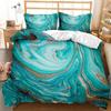 Marble Duvet Cover Set Marble Bedding Set Blue Gold Abstract Texture Kid Bedclothes Double Queen King Size Polyester Quilt Cover