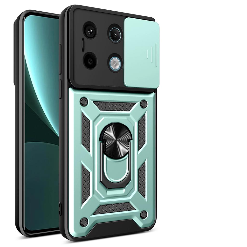 For Xiaomi Redmi Note 13 12 Pro Plus 5G 4G Case Car Magnetic Ring Holder Slide Camera Armor Shockproof Xiaomi POCO M6 X6 Pro