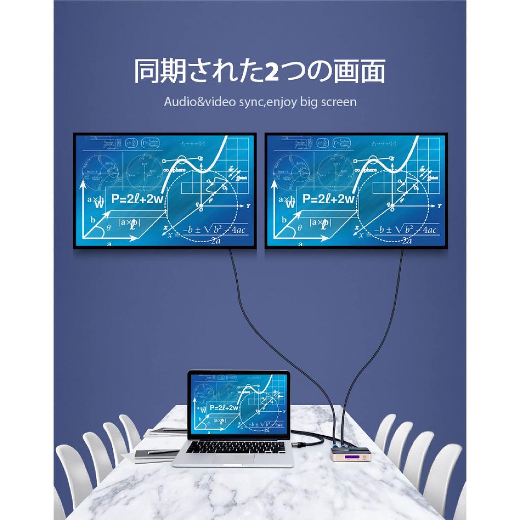 Разветвитель HDMI VENTION, 1 вход, 4 выхода, одновременный вывод на 2 экрана 4K, синхронизация звука, конвертер HDMI в VGA (ACCG0) (1 Вход 2 Выхода, Черный + Золотой)