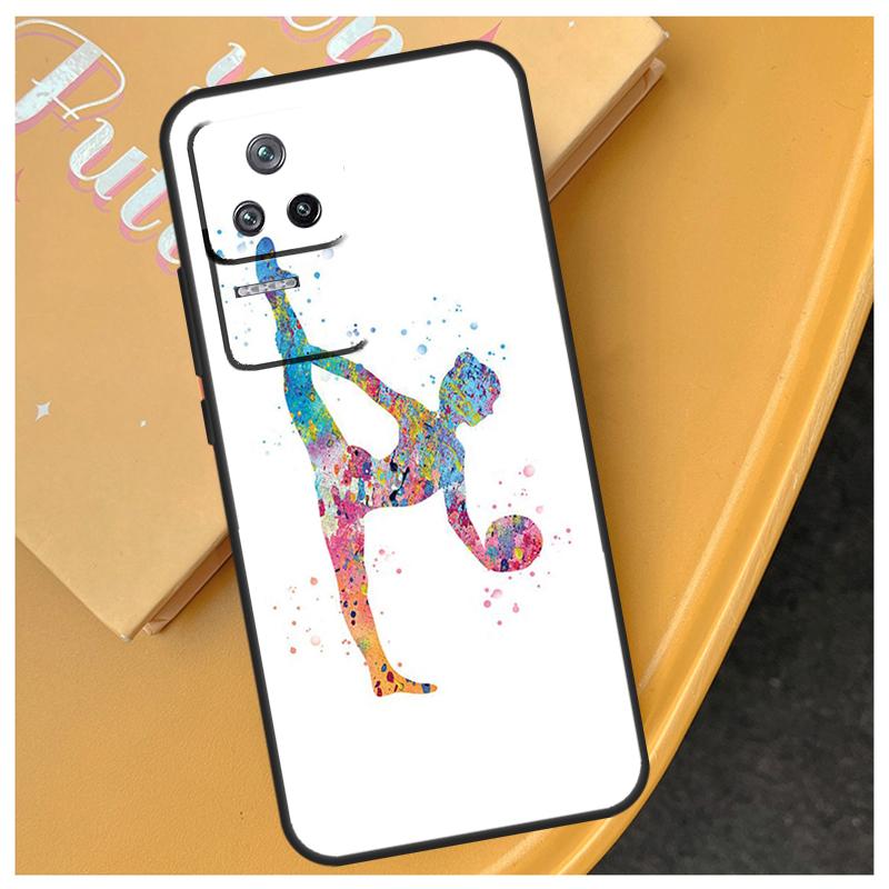 Акварельная печать Гимнастика Чехол Для Xiaomi 17 Pro Max 13T 14T 15T 14 15 Ultra POCO X7 X5 X6 F5 F6 F7 Pro F8 Ultra Чехол