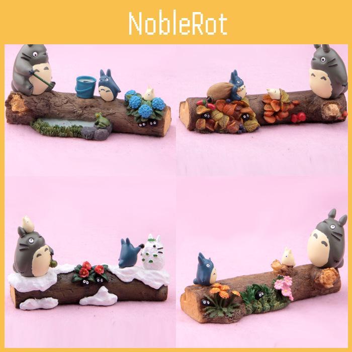 Totoro Four Seasons Scene Model Resin Craft For Home Decor