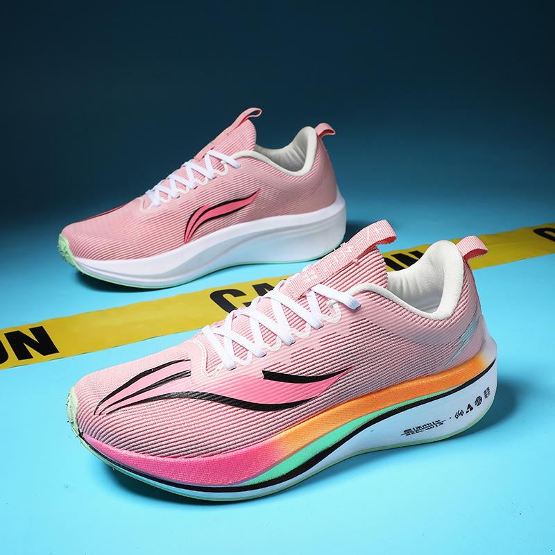 2025 новые летние профессиональные карбоновые кроссовки для бега с амортизацией, дышащие мужские спортивные кроссовки из сетки