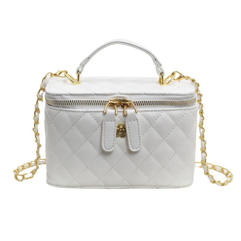 Сумка через плечо Inspired Textured Bag - High-End Fashion 2024 Crossbody с цепочкой с бриллиантами