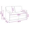 2 Seater Sofa Turquoise 158 x 83 x 95 cm Velvet