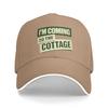 I'm Coming to The Cottage Sun Baseball Cap Summer Women  Print Hip Hop Hats Sun-Proof y2k Funny Running Hippie Snapback Cap