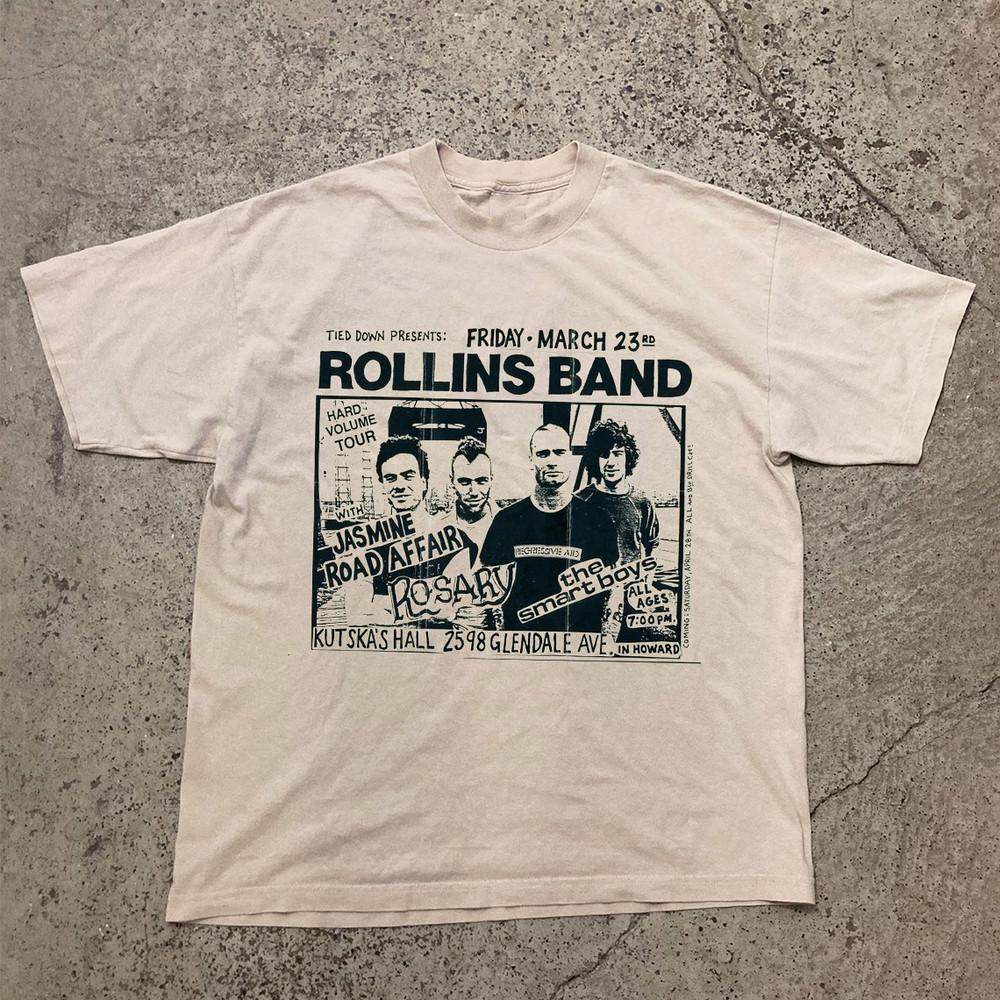 THE ROLLINS BAND JASMINE ROAD AFFAIR Футболка с коротким рукавом Полный размер S-5XL FH315 Унисекс футболка
