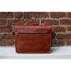 15" Leather Messenger Bag Laptop Case Office Briefcase Gift for Men Computer Distressed Shoulder Bag