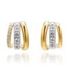 EPOQUE_PERFECTION COMBI HOOP EARRING
