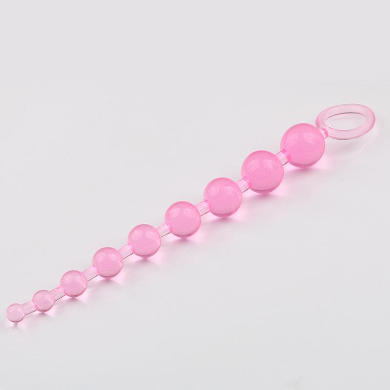 2022 New Heart Beads Soft Anal Plug Anus Toys Big Balls Silicone G-Spot Stimulating Butt Plugs Adult Sex Couple