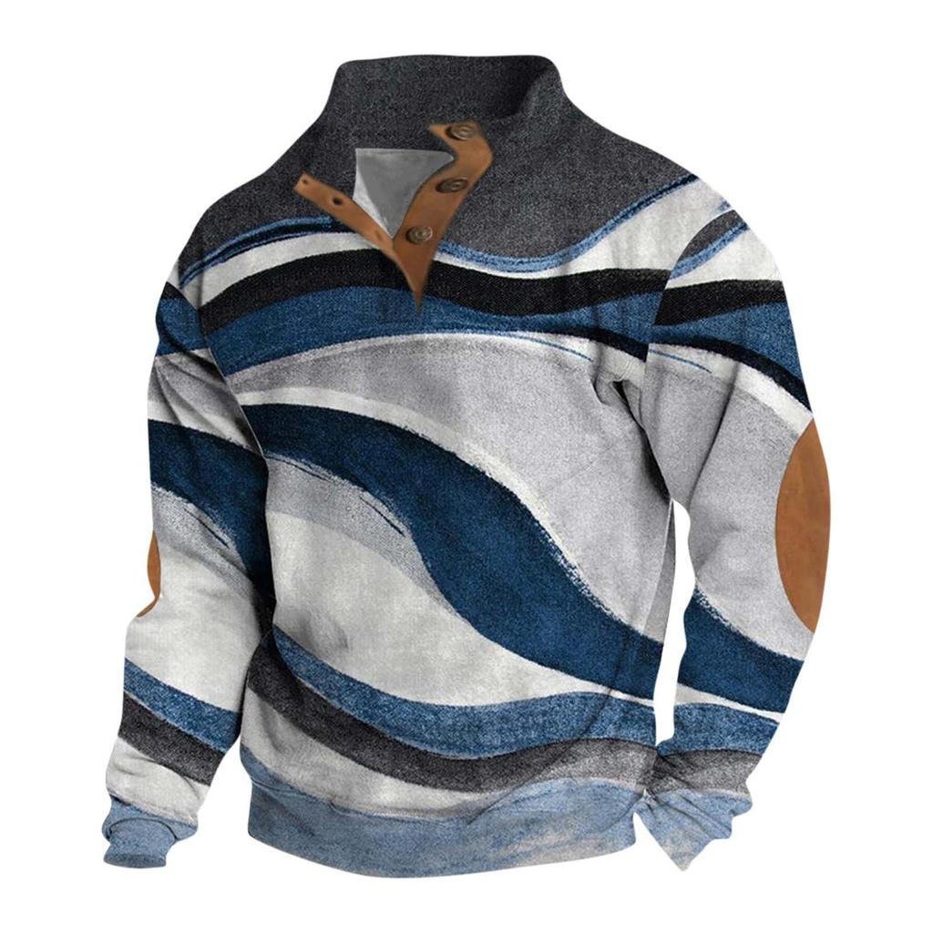 Spring And Men's Standing Collar Sweatshirt Is Outdoor Casual Sweaters Tops
