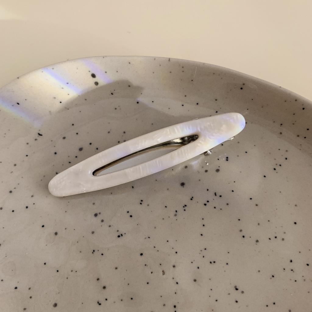 2 шт./набор Ацетатные заколки для волос Полые овальные заколки-уточки для челки Геометрические заколки Боковые заколки для волос Женские Девичьи Аксессуары для волос