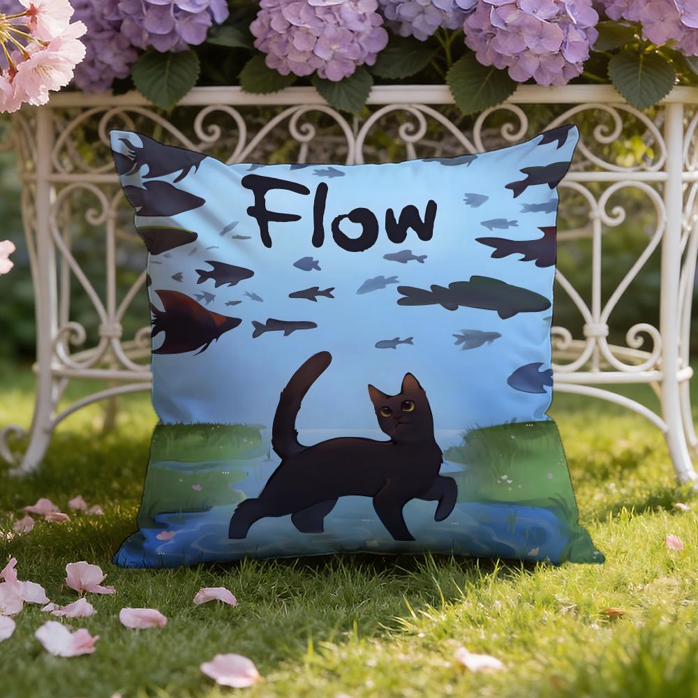 Cartoon movie F-Flow Cushion Cover Home & Car Dual-Scene Pillow Cover: Reversible for Premium Comfort