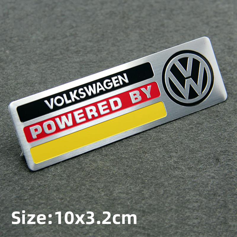 LMN1 Emblems Volkswagen Series Aluminum Badge Car Body Stickers Decals For VW GTI Polo Golf Passat Tiguan Arteon Touareg Taigo Caddy