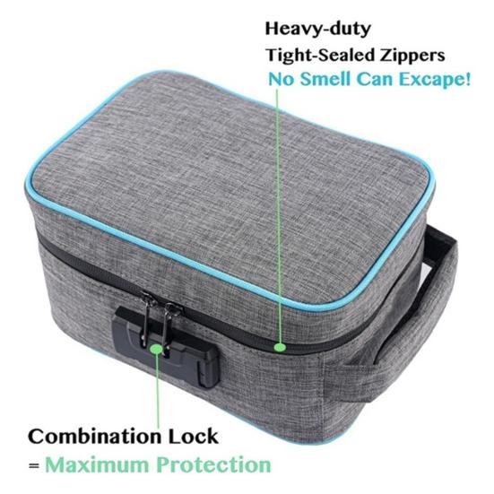 Дорожная сумка с защитой от запаха и паролем, чехол для хранения сигарет с лекарственными травами