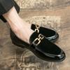 Fashion Pointed Toe Dress Shoes Men Loafers Party Flats Patent Leather Oxford Shoes for Men Formal Mariage Wedding Shoes