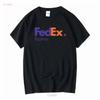 FedEx Express Логотип 100% Хлопок Футболка S 5XL Черный винтажный Стирка Модный Повседневный для мужчин Немного Унисекс Топ Для Повседневной Носки