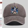 pc Gothic Black Double Tail WomenS Print Baseball Cap Fashion Trend Printed Sun Hat Comfortable And Lightweight Trucker Decora