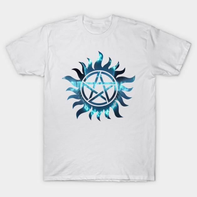 Asian Size Cotton Unisex Tshirt Print T-shirt Season 14 - Anti-Possession Symbol T-shirt No-Cut Print Regular Fit
