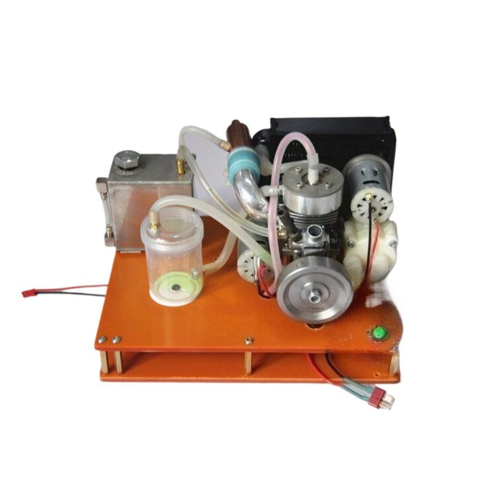 Miniature Two Stroke Water Cooled NIKKO Engine Cooling System Modification Debugging Completed Engine Model Finished Product