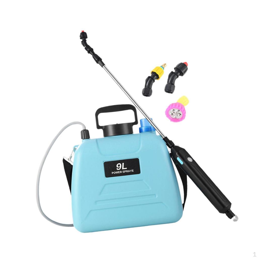 Электрический садовый опрыскиватель с распылительными насадками для газона и домашнего хозяйства