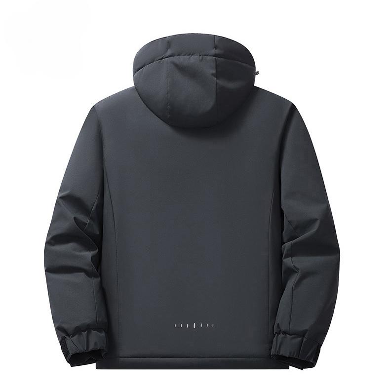 Мужская осенне-зимняя флисовая куртка с графеновым покрытием, утолщенная, теплая хлопковая одежда, ветрозащитная и водонепроницаемая, для альпинизма