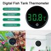 Fish Tank Digital Thermometer LED Display Aquarium Thermometer Cordless Stick-On Design Terrarium