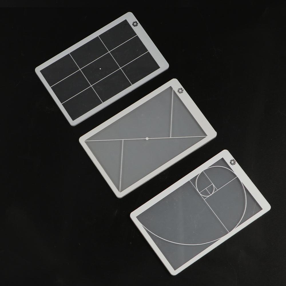 Composition Viewfinder Ruler Transparent Fibonacci Viewer Golden Ratio Ruler  Art Tool