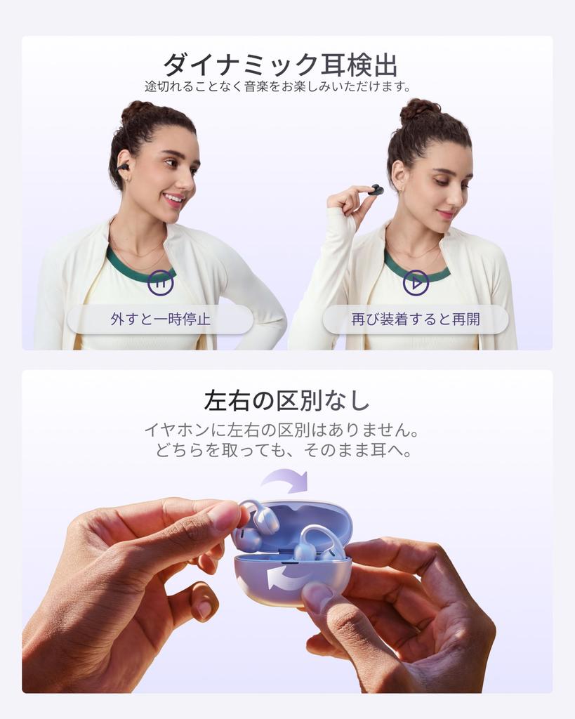SHOKZ OpenDots Air Ear Cuff Беспроводные Открытые Наушники Безопасное Крепление До 36 Часов Bluetooth ИИ Шумоподавление Утечка Звука Эквалайзер IP55 Пылезащита Мультипойнт Не