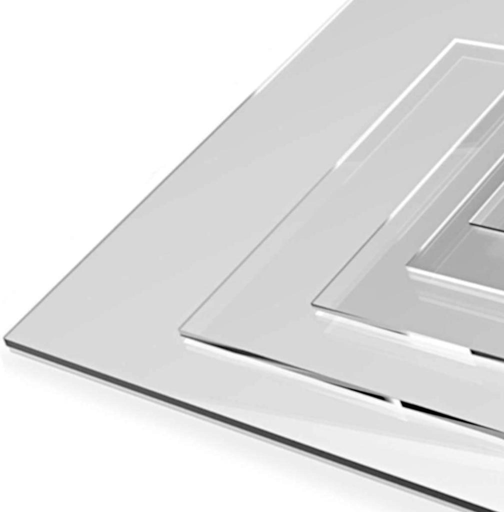 Листы акрилового плексигласа с зеркальным покрытием (золото/серебро) Plexi Glass для вывесок, DIY-проектов, поделок, свадебных табличек, фото-досок