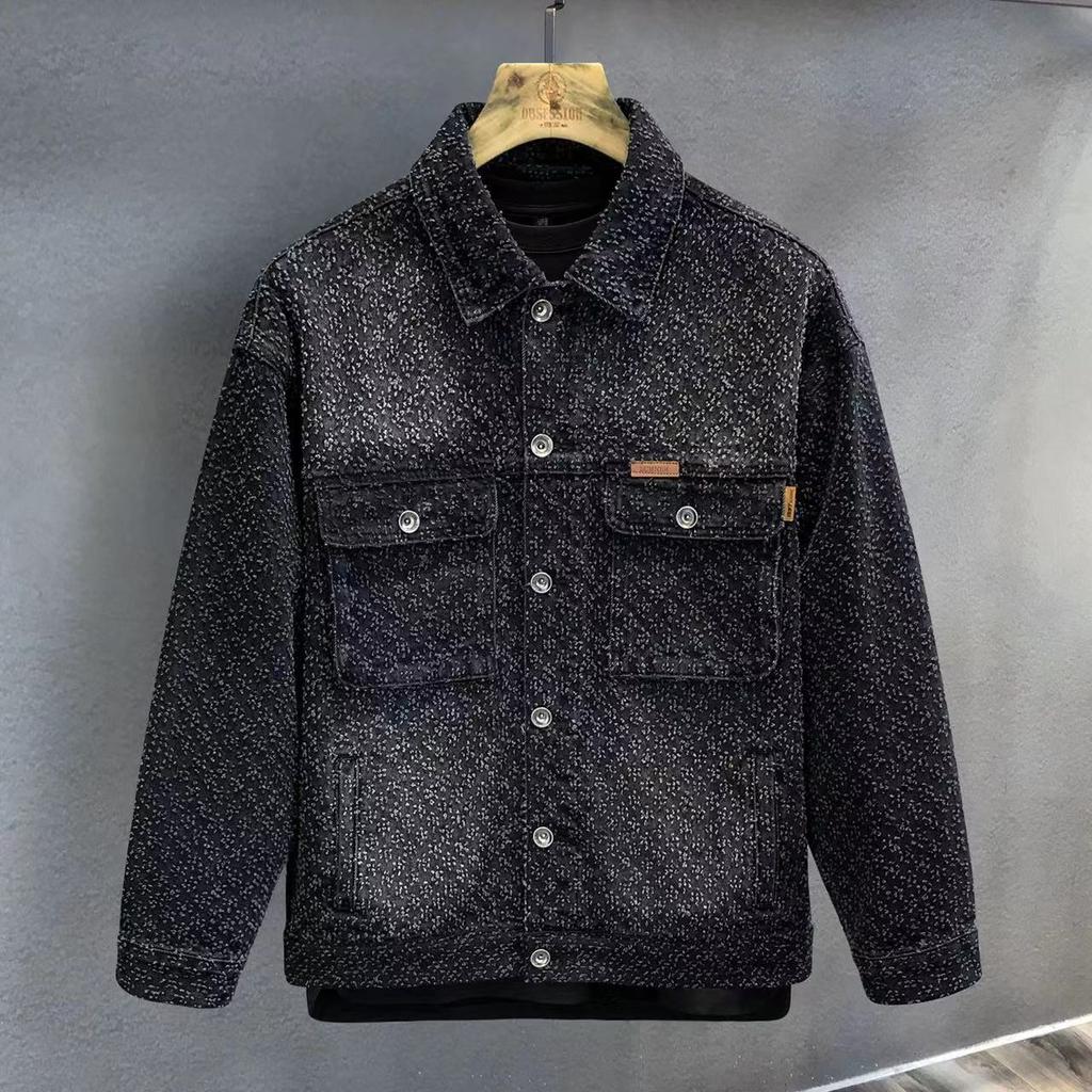 Высококачественная модная джинсовая куртка Sense Cat Claws для мужчин Plankton Handsome High Street Retro American Jacket