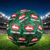 South Sydney Rabbitohs Print Size 5 Soccer Ball, PU Wear Resistant Football for Match Training and Daily Practice, Birthday Gift for Soccer Fans