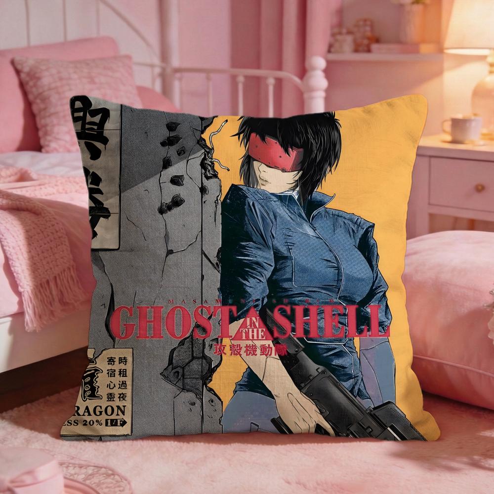 Чехол на подушку Ghost in the Shell Премиальный комфорт Двусторонний чехол для подушки Дизайн «Два в одном» для любой комнаты Салон автомобиля