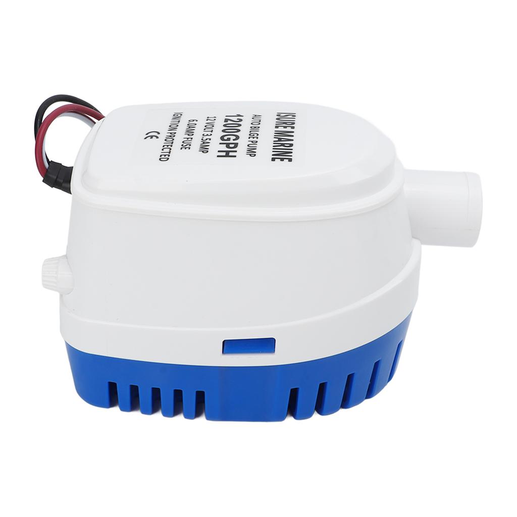 Автоматический погружной насос для трюмной воды для лодки 12 В, пластиковые аксессуары для лодок с поплавковым выключателем 1200 галлонов в час