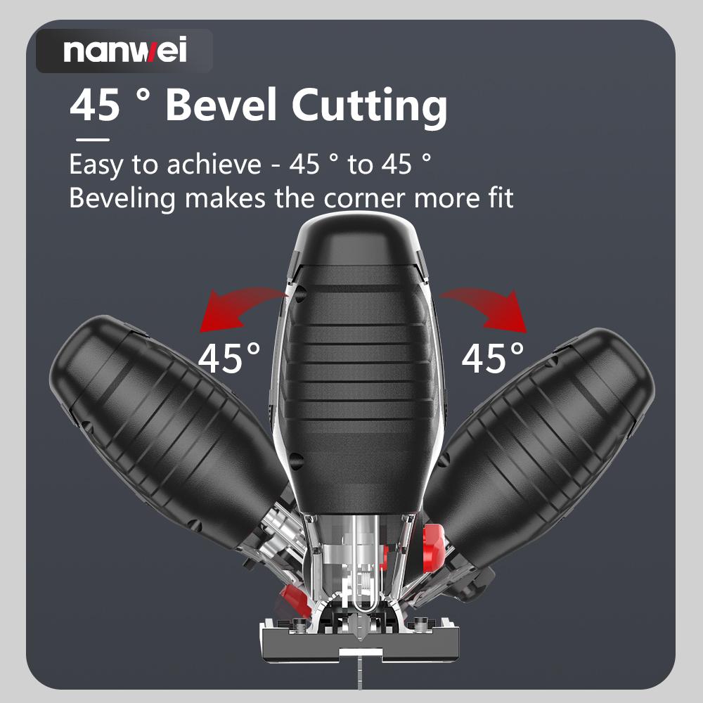 NANWEI 12 В/Лобзик/Мини/6 скоростей/1500-2800 об/мин/Интерфейс зарядки Tpye-C