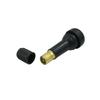 uxcell TR438 Tubeless Tire Valve Stem Vacuum Valve Stem with Dust Cap Snap In Automotive Black Pack of 10