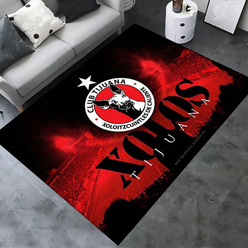 Club Tijuana Logo Carpet Rug for Living Room Bedroom Home Sofa Decoration,Kids play Non-slip Floor Mat