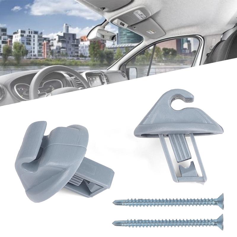 2x Sun Visor Bracket Holder Clips 8200449006 For Renault/Vauxhall/Opel 7700421989 7700424981 7700810257 9641000QAA 96410-00QAA