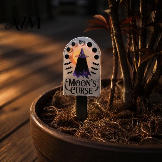 Holiday Home Decorations Halloween Ground Stake Garden Art, Decorative Acrylic Yard Sculpture, Waterproof Signs Sign, Weather Resistant Lawn Ornament