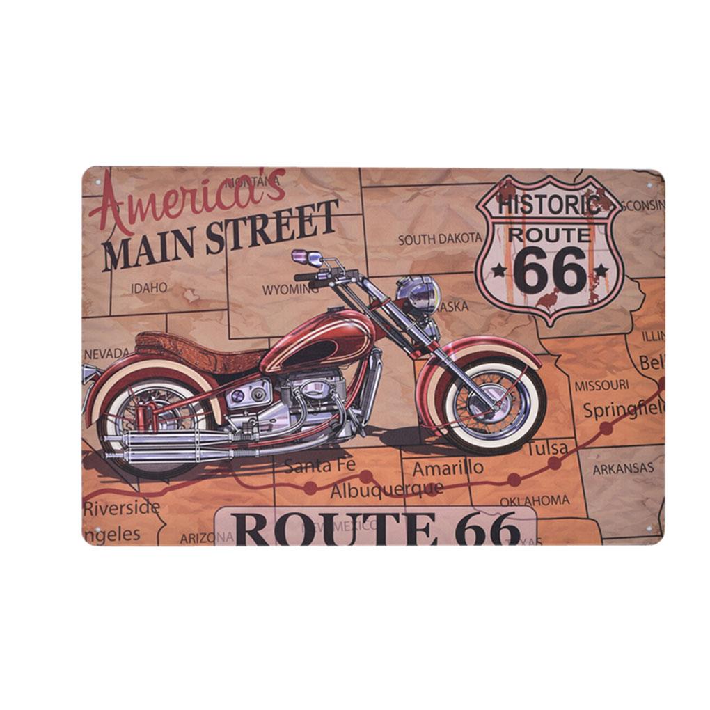 Vintage Retro Iron Wall Decors Car Motorcycle Poster Sign Plaque Home Livingroom Bedroom Decorations