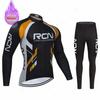 Rcn Winter Warm Thermal Fleece Set Велосипедная одежда Мужская велосипедная майка Спортивная езда MTB Велосипедная одежда Maillot Ciclismo Hombre