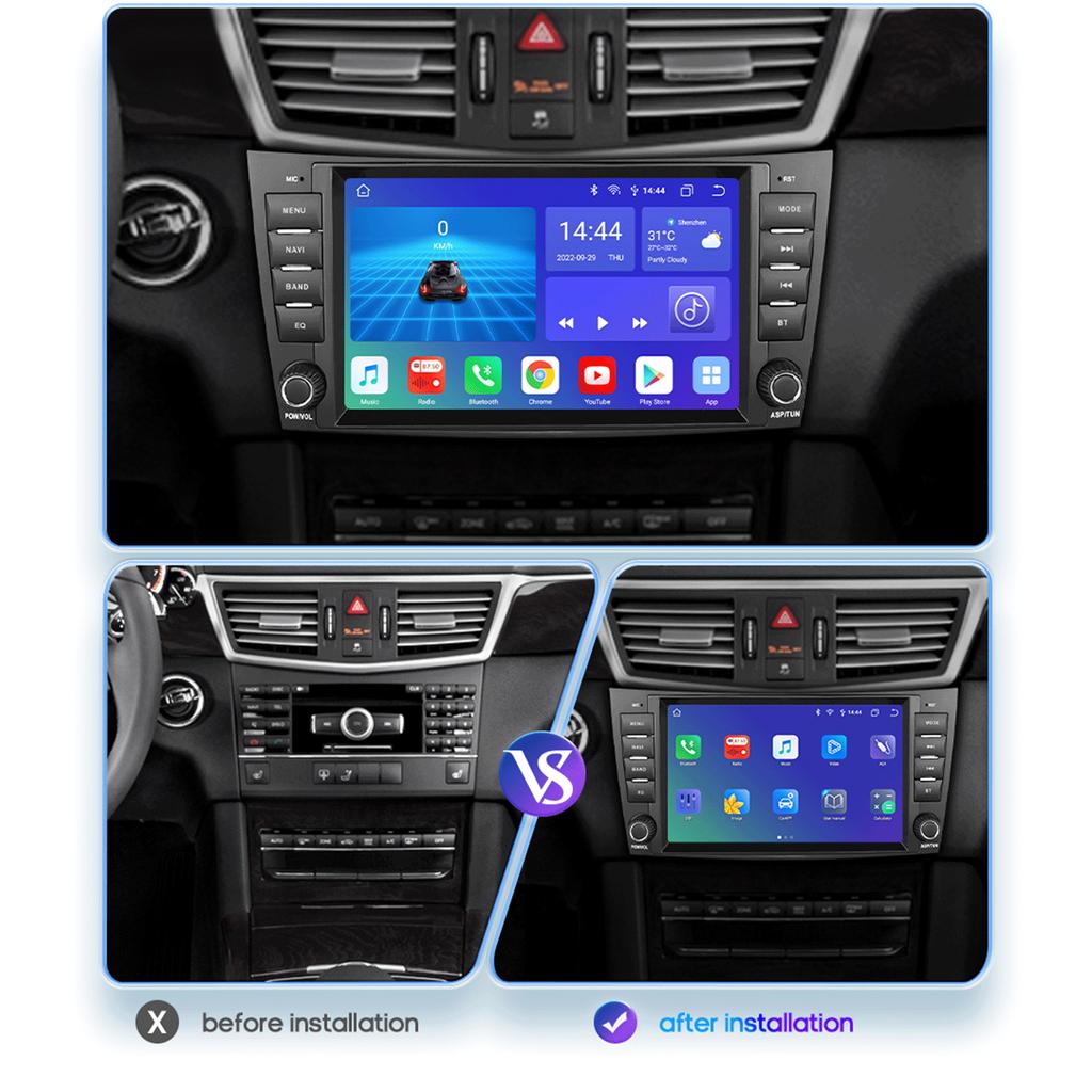 OSSURET 8" для Mercedes Benz E-class W211 E200 E220 E300 E350 E240 E270 E280 W219 с поддержкой автомобильного радио, беспроводной интеллектуальный DVR, Carplay, Android Auto