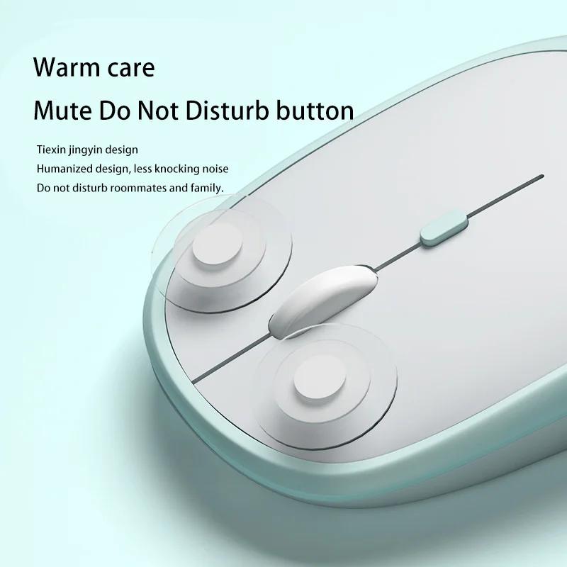 Lenovo Wireless Mouse USB Rechargeable Ergonomic Adjustable DPI Office Silent 2.4G Bluetooth Optical Electric Mouses Game Office
