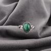 Malachite Gemstone Ring Jewelry, 925 Solid Sterling Silver Ring Jewelry, Handmade Artisan Jewelry For Wedding Gift