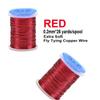 0.2mm Fly Tying Thread Body Ribbing Nymph Thread Fishing Tackle Fly Tying Copper Wire  Midge Larve